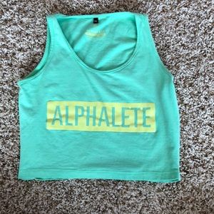 Alphalete Green Crop